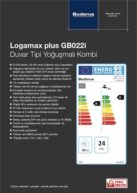 buderus kombi fiyatları gb022